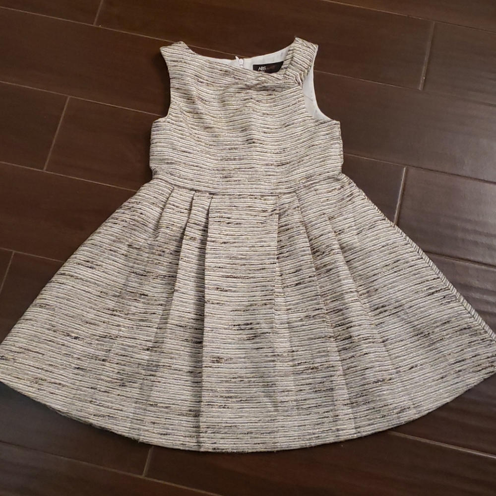Gold, white and black Girl's dress